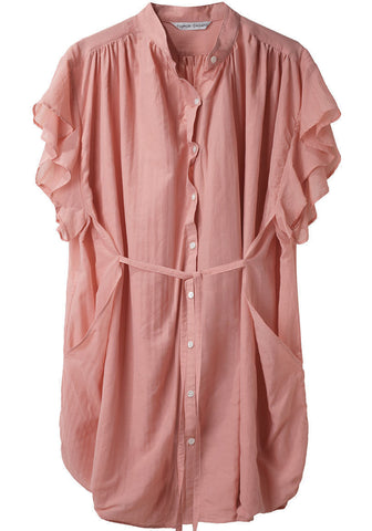 Ruffled Button Down Dress