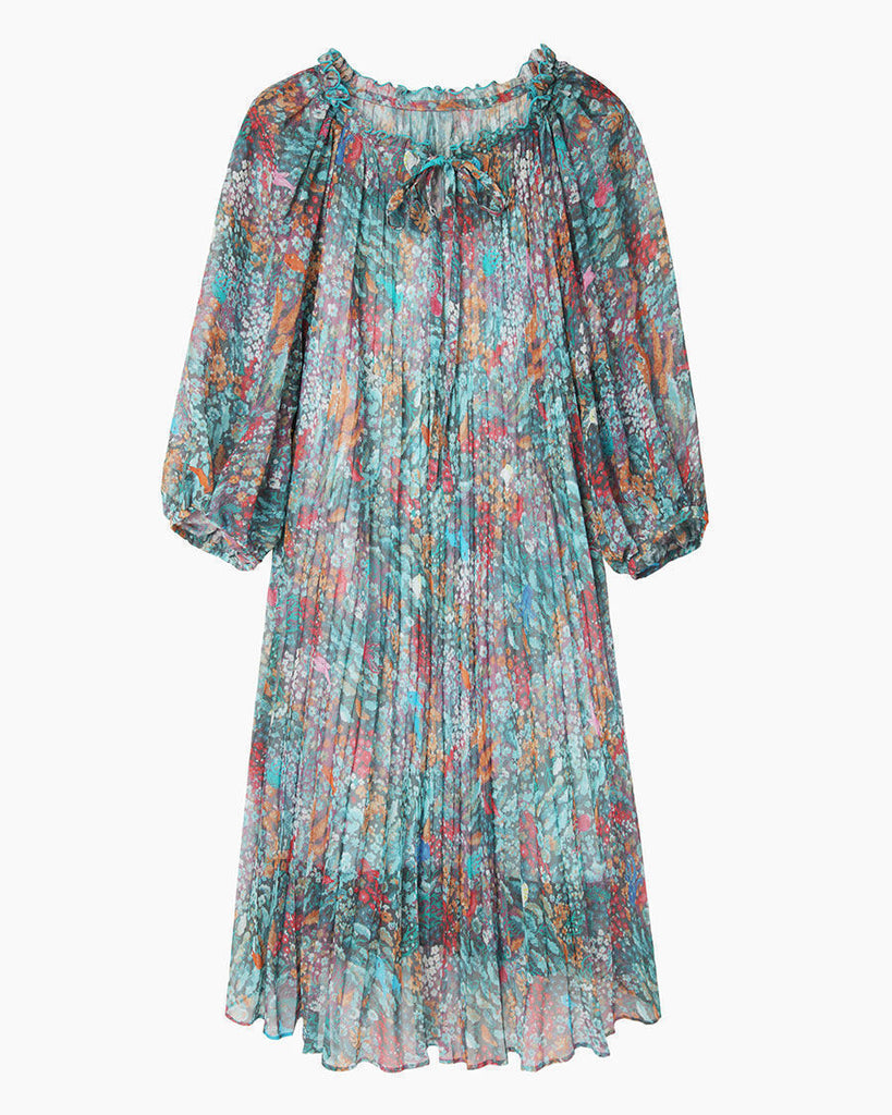 Sea Flower Chiffon Dress