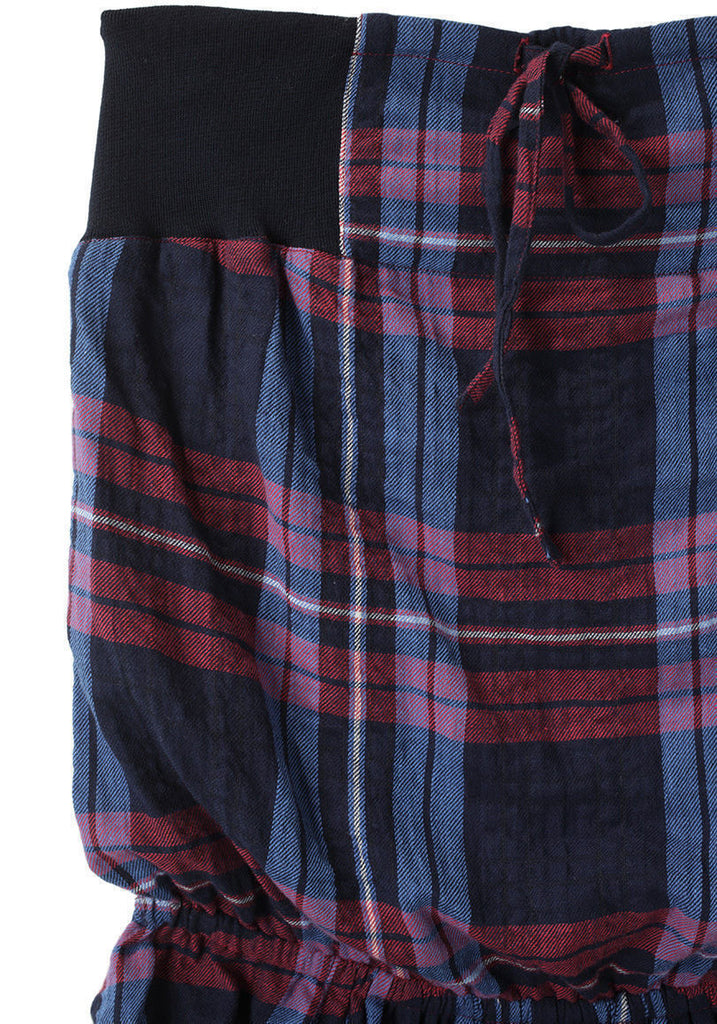 Strapless Tartan Dress