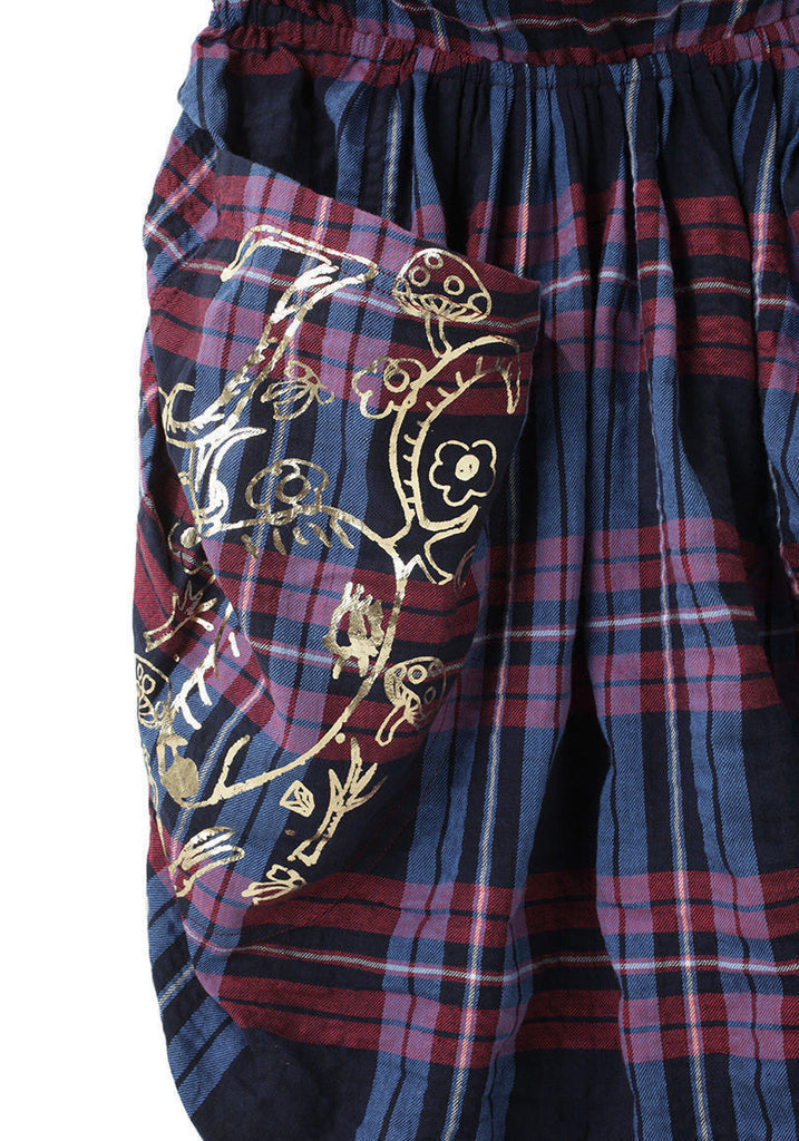 Strapless Tartan Dress