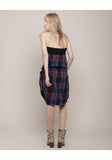 Strapless Tartan Dress