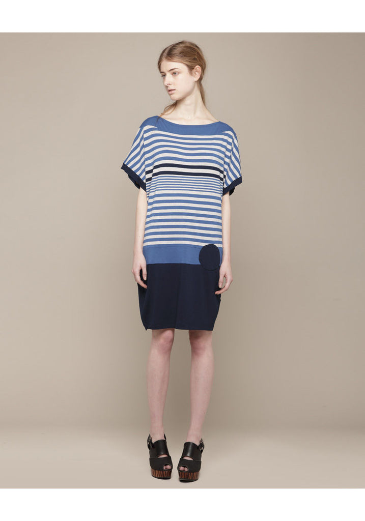 Striped Boatneck Dress
