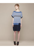 Striped Boatneck Dress
