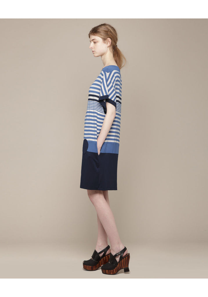 Striped Boatneck Dress