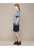 Striped Boatneck Dress