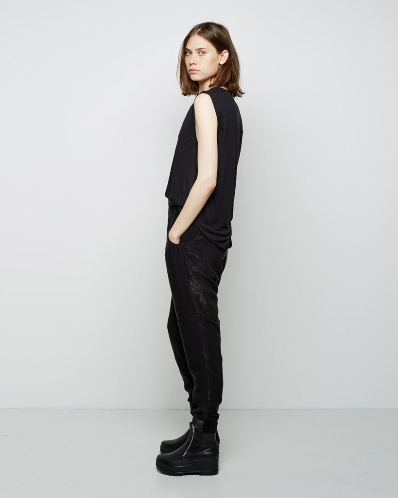 Velvet-Effect Sweatpant