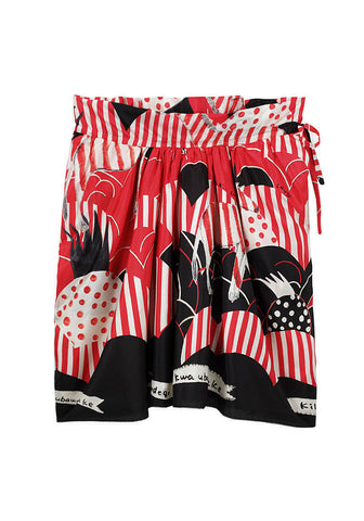 Zebra Pineapple Print Skirt