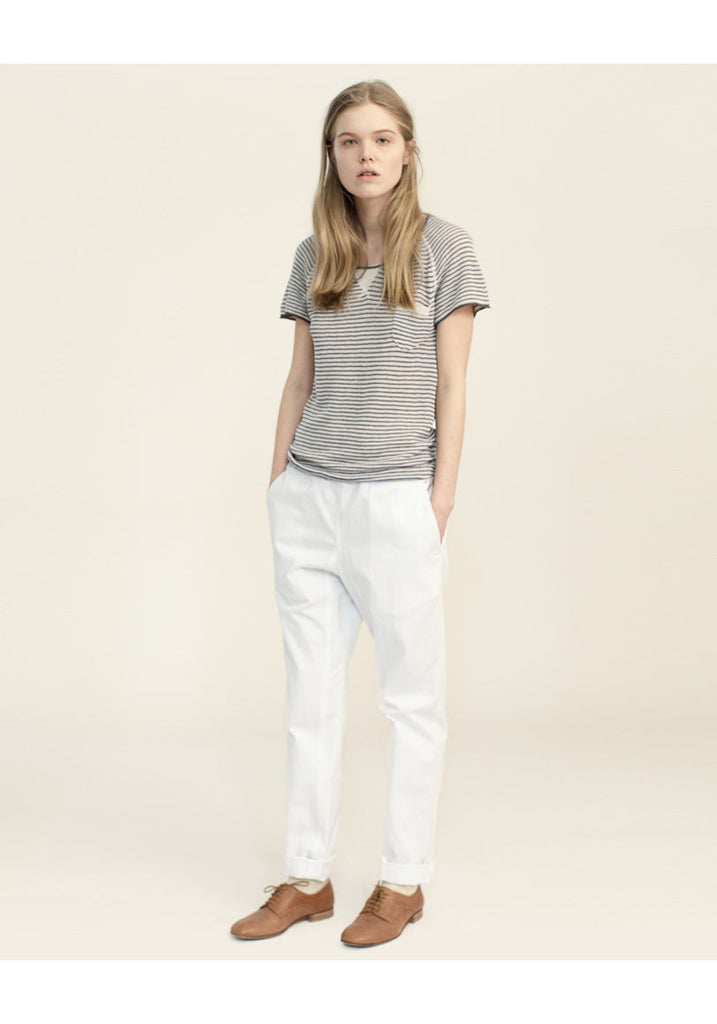 Border Knit Pullover