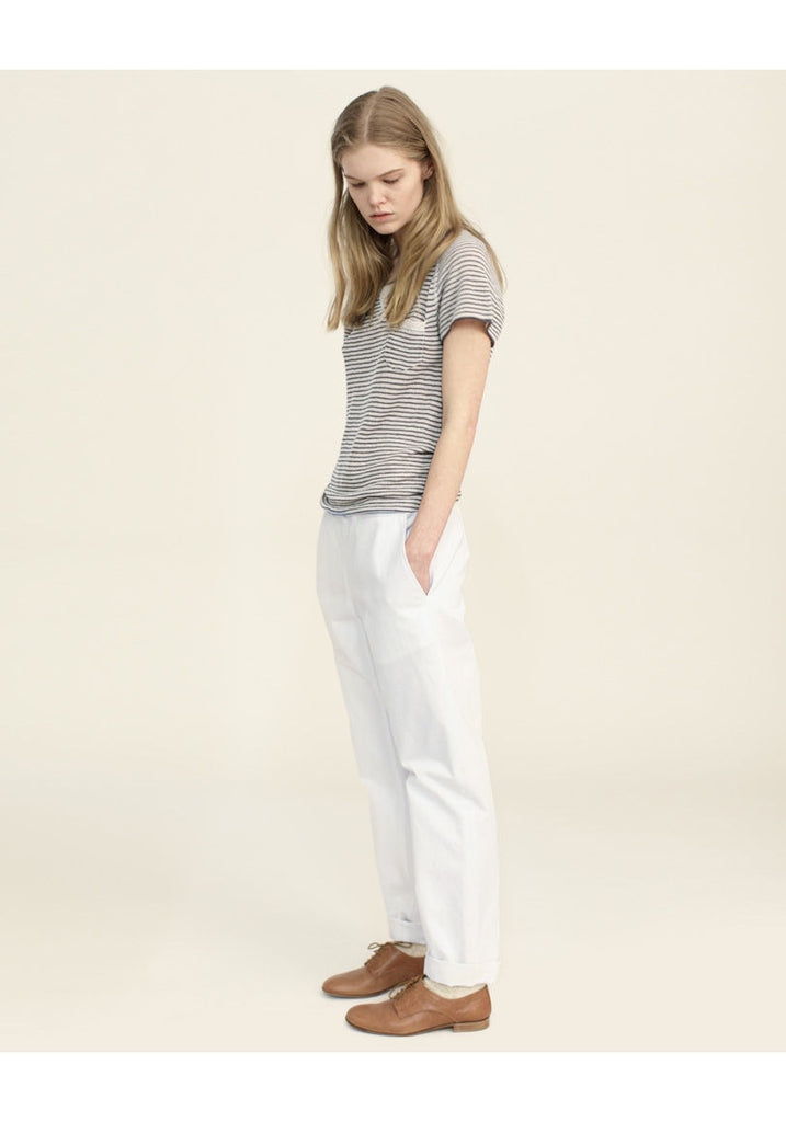 Border Knit Pullover