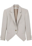 Cropped Notch Blazer