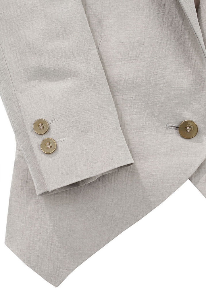 Cropped Notch Blazer