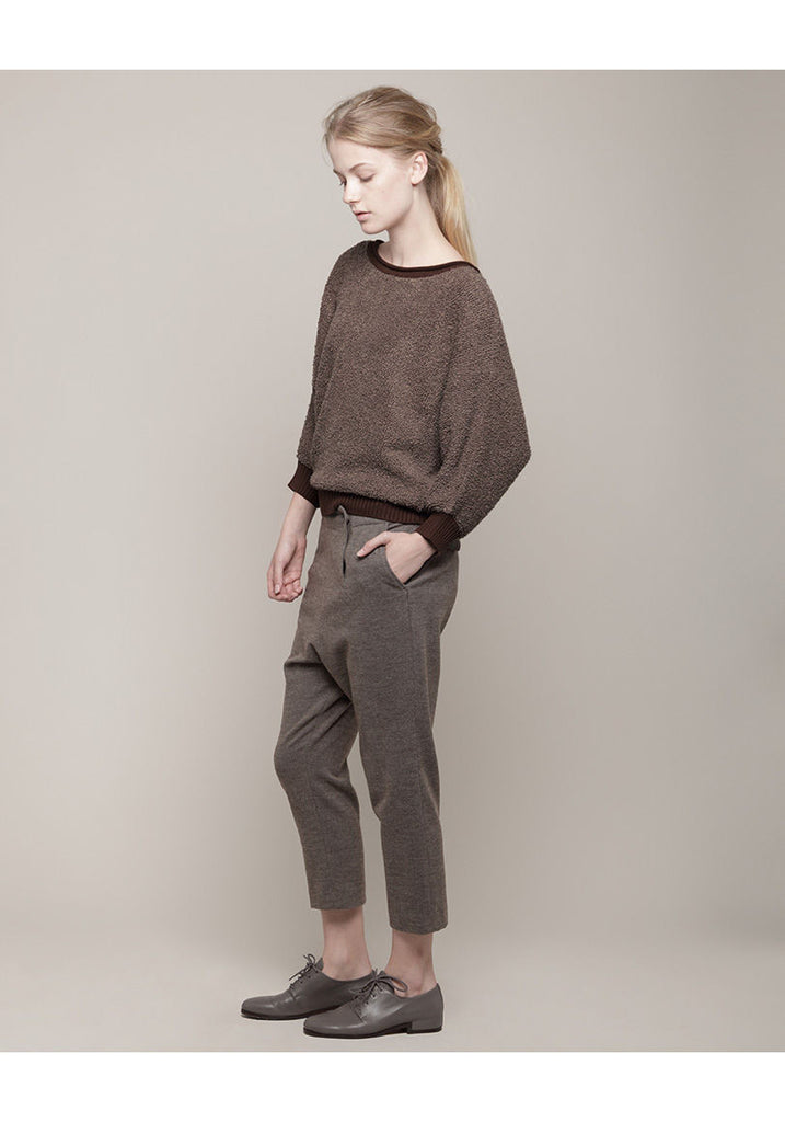 Cropped Tweed Pant