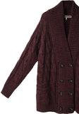 Double Breasted Cable Cardigan