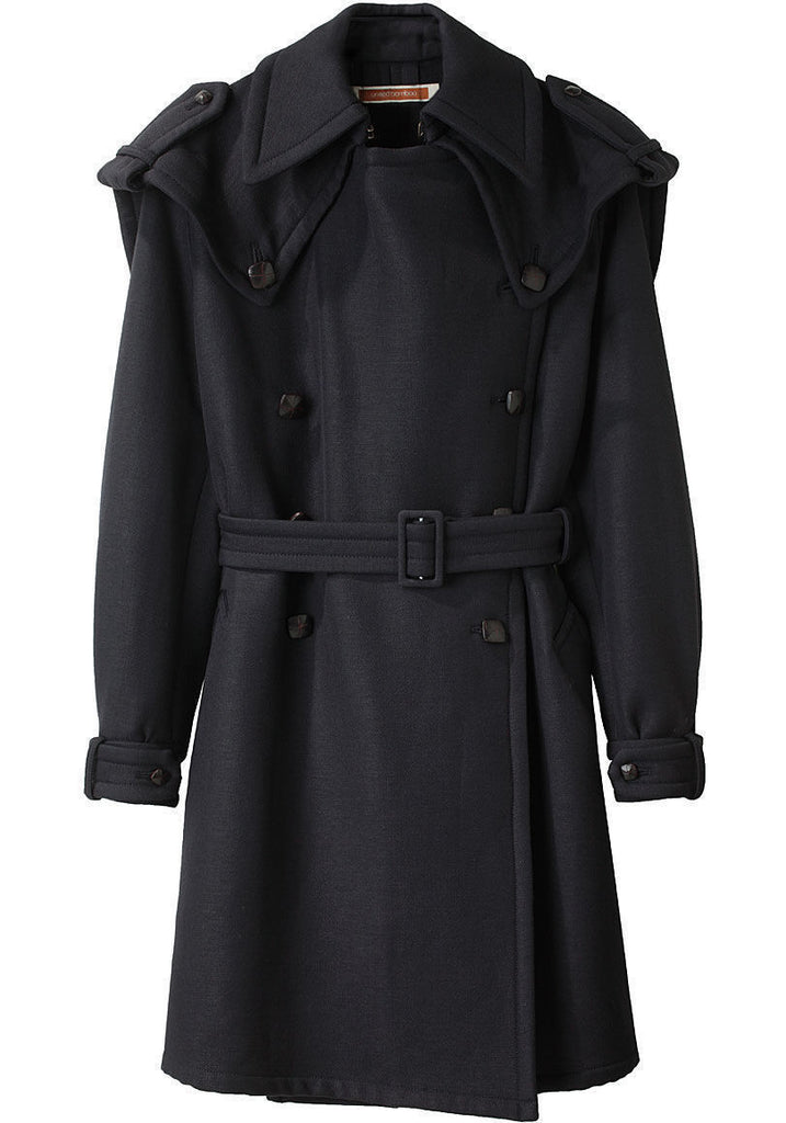Double Breasted Wool Trench
