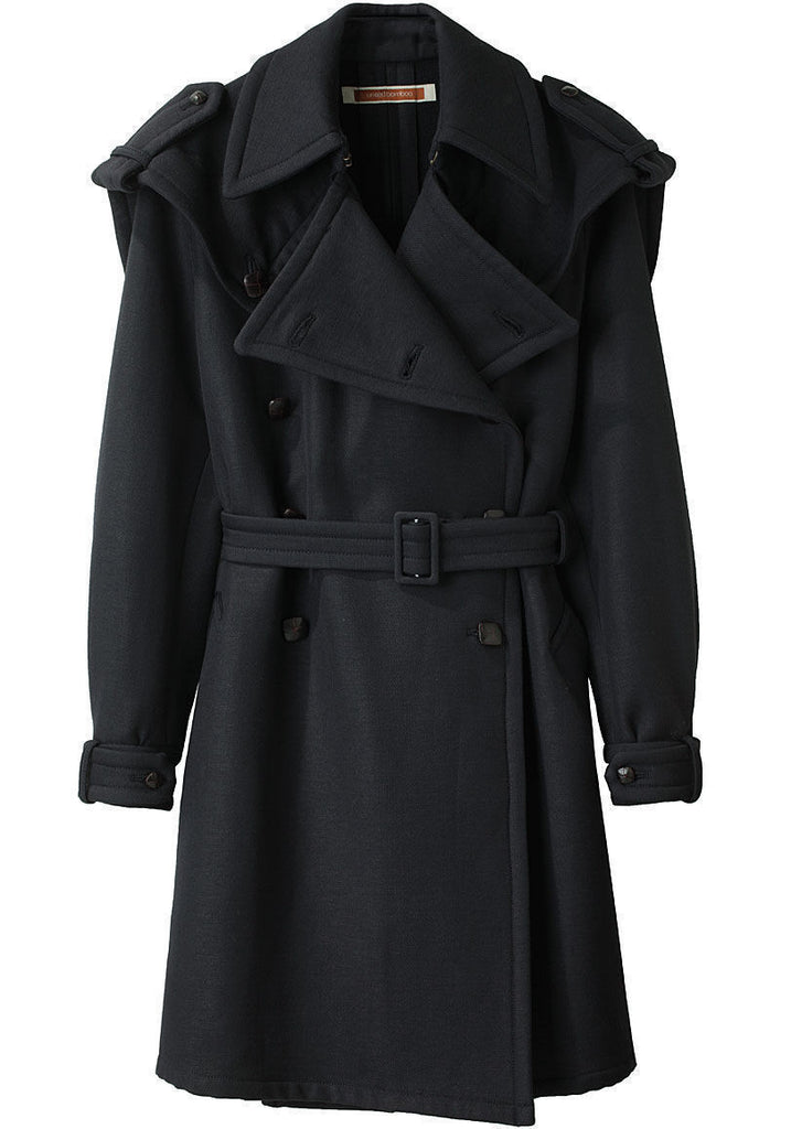 Double Breasted Wool Trench