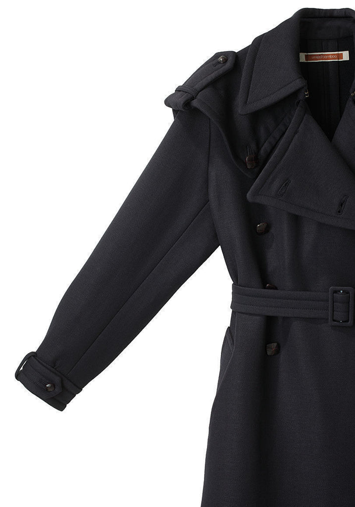 Double Breasted Wool Trench