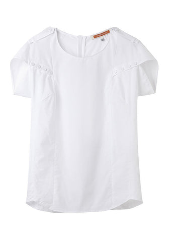 Folded Sleeve Top