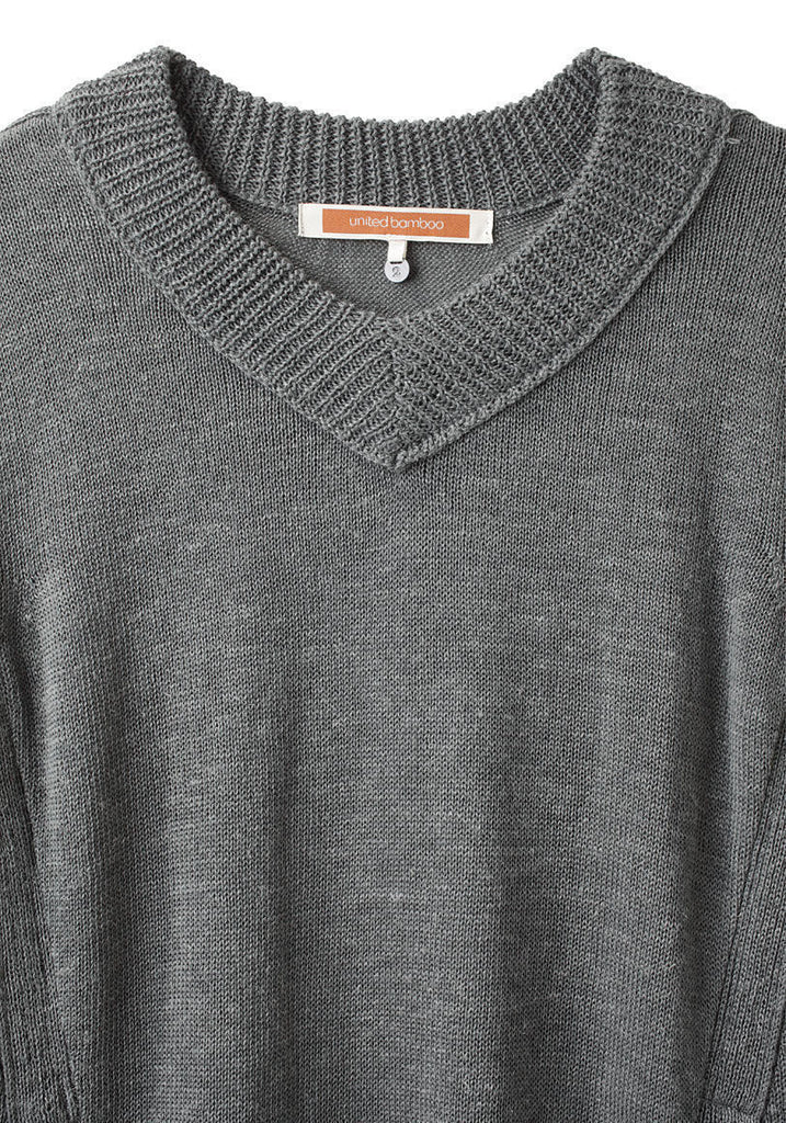 Long V-Neck Pullover