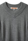Long V-Neck Pullover