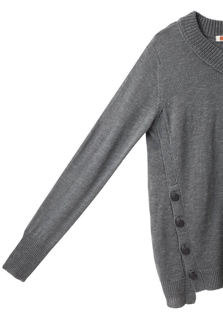 Long V-Neck Pullover