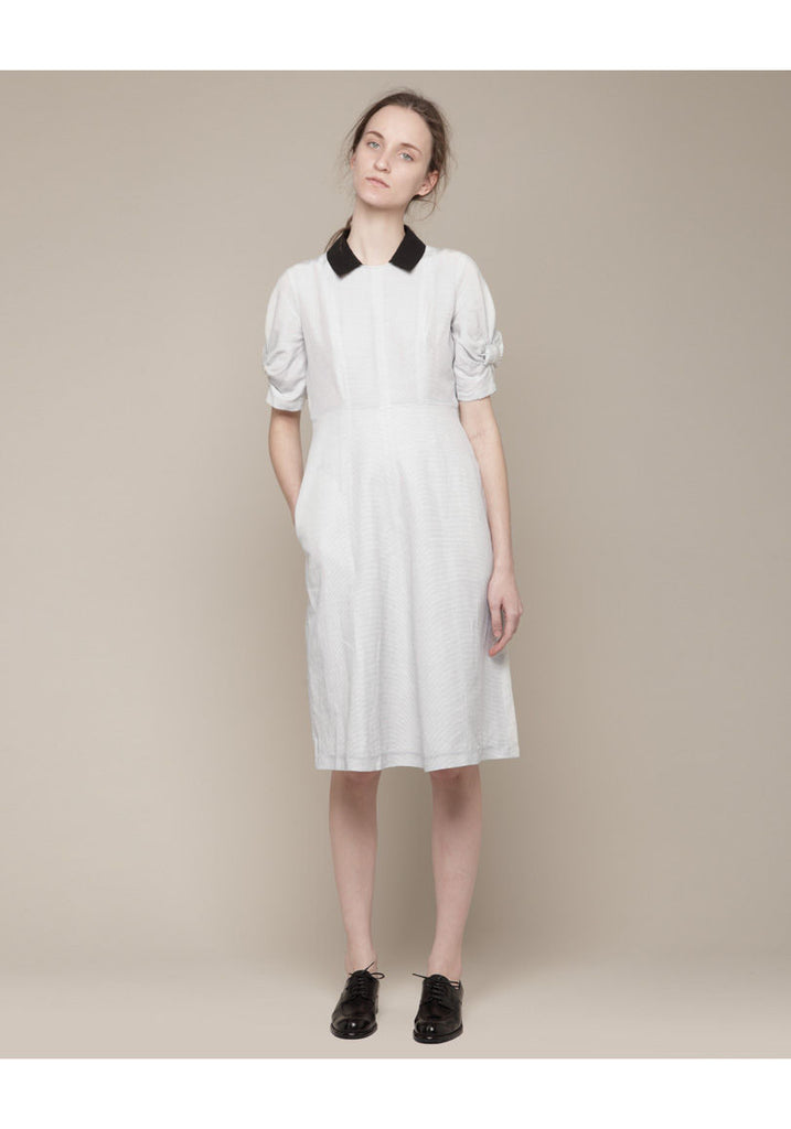 Ribbon Dress With Collar