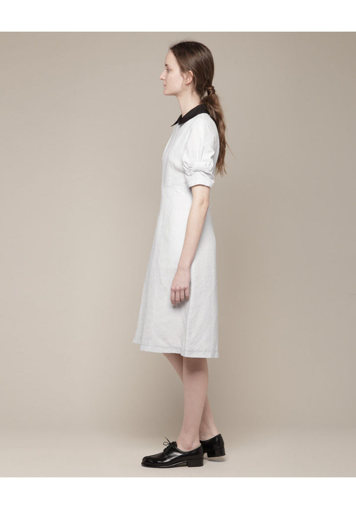 Ribbon Dress With Collar