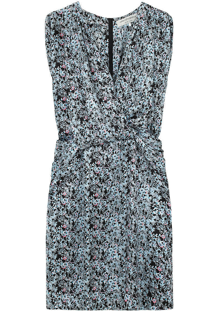 Silk Floral Print Dress