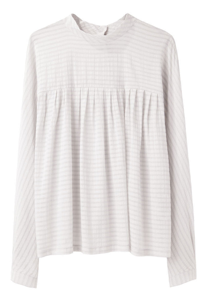 Striped Gathered Top