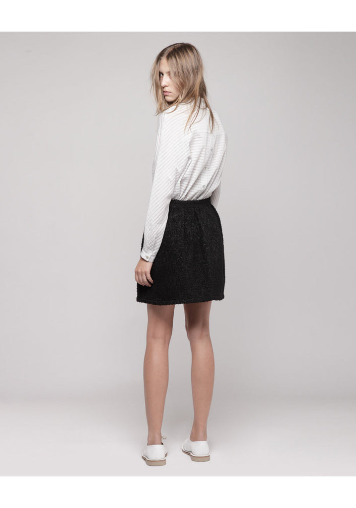 Striped Gathered Top