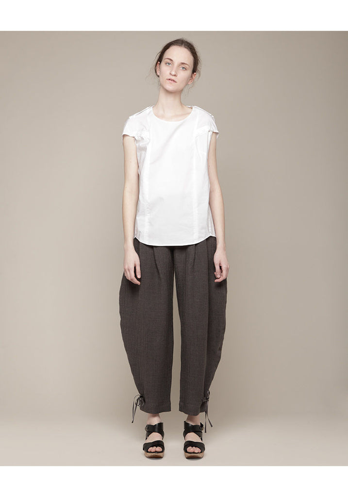 Tabbed 2-Tuck Wide Pant