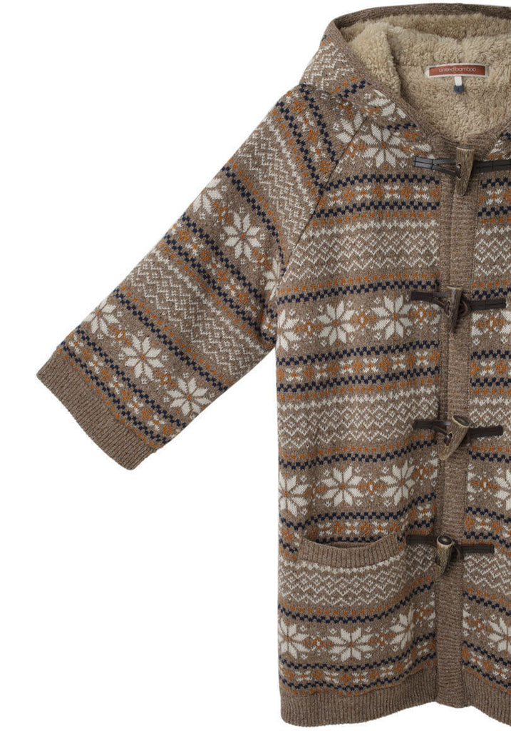 Toggle Jacquard Sweater