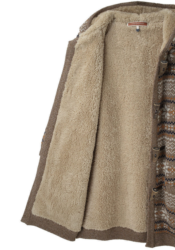 Toggle Jacquard Sweater