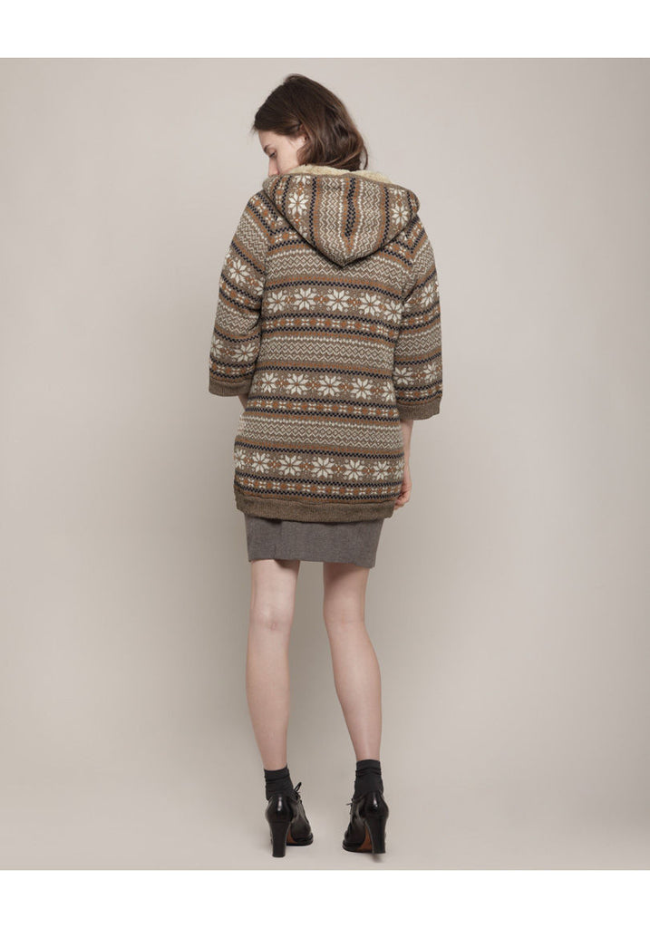 Toggle Jacquard Sweater