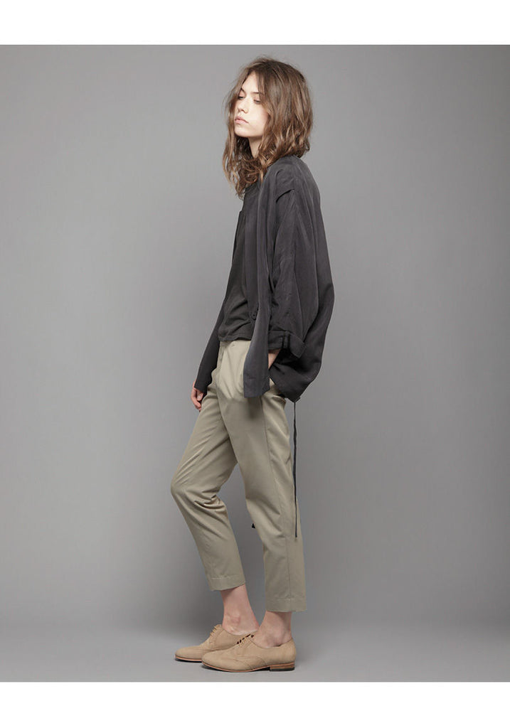 Twill Pleated Pant
