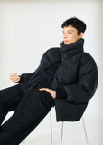 Basel Cotton Blend Coat — Dark Navy