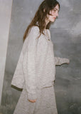 Baby Alpaca & Wool Base Crewneck — Marl