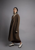 Double-Face Yak Coat — Brown