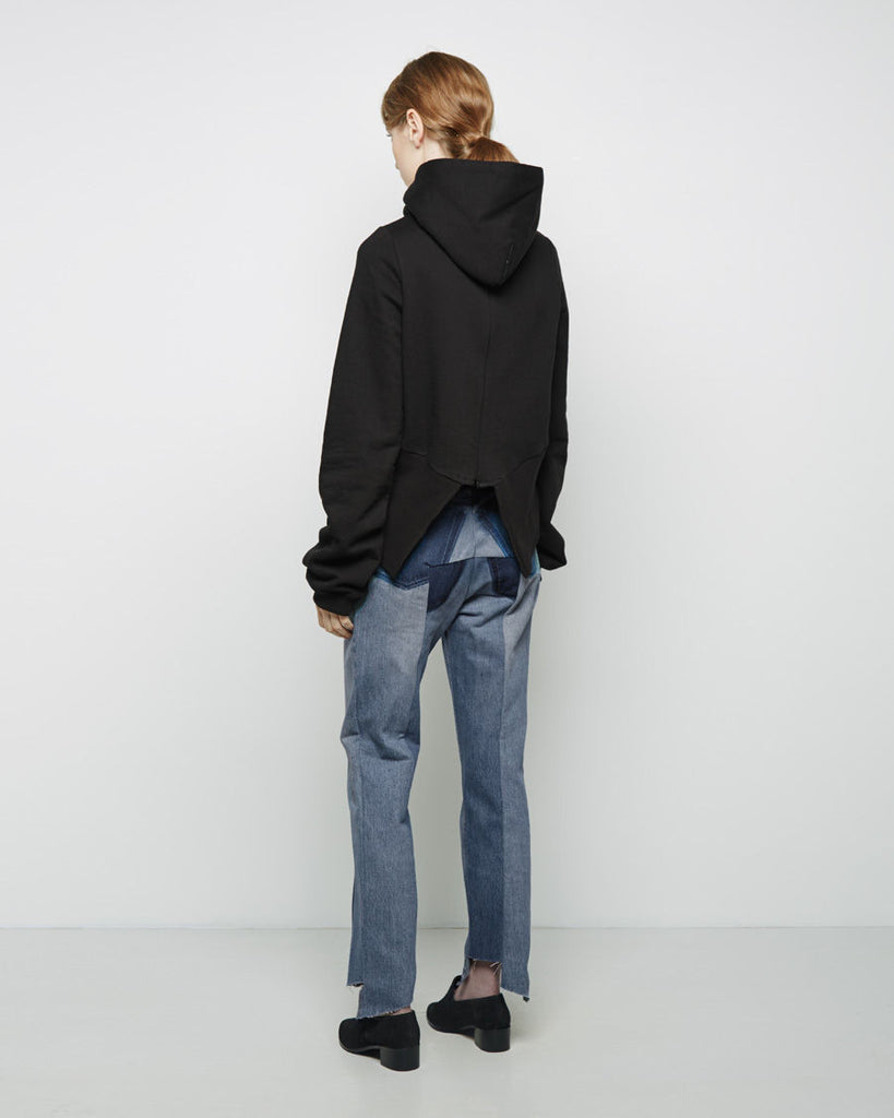 Hooded Zip Back Sweatshirt