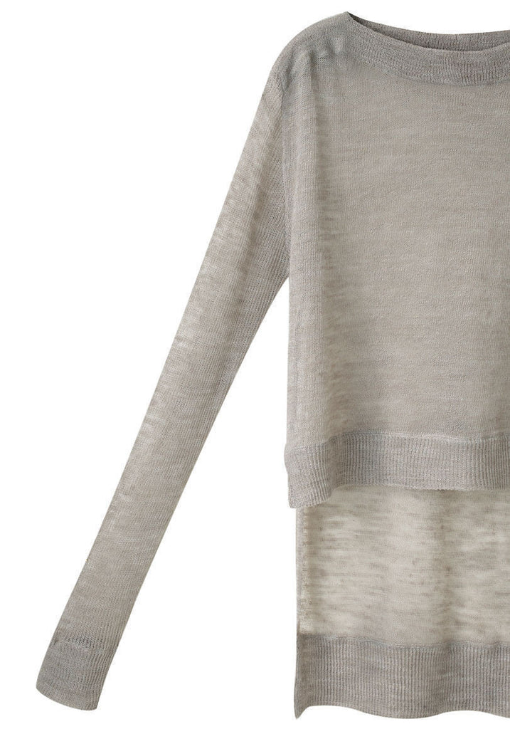 Bi Level Boatneck Pullover
