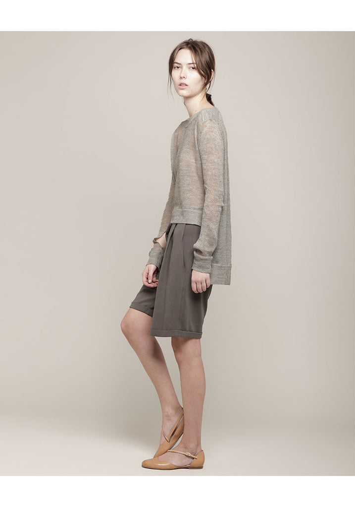 Bi Level Boatneck Pullover