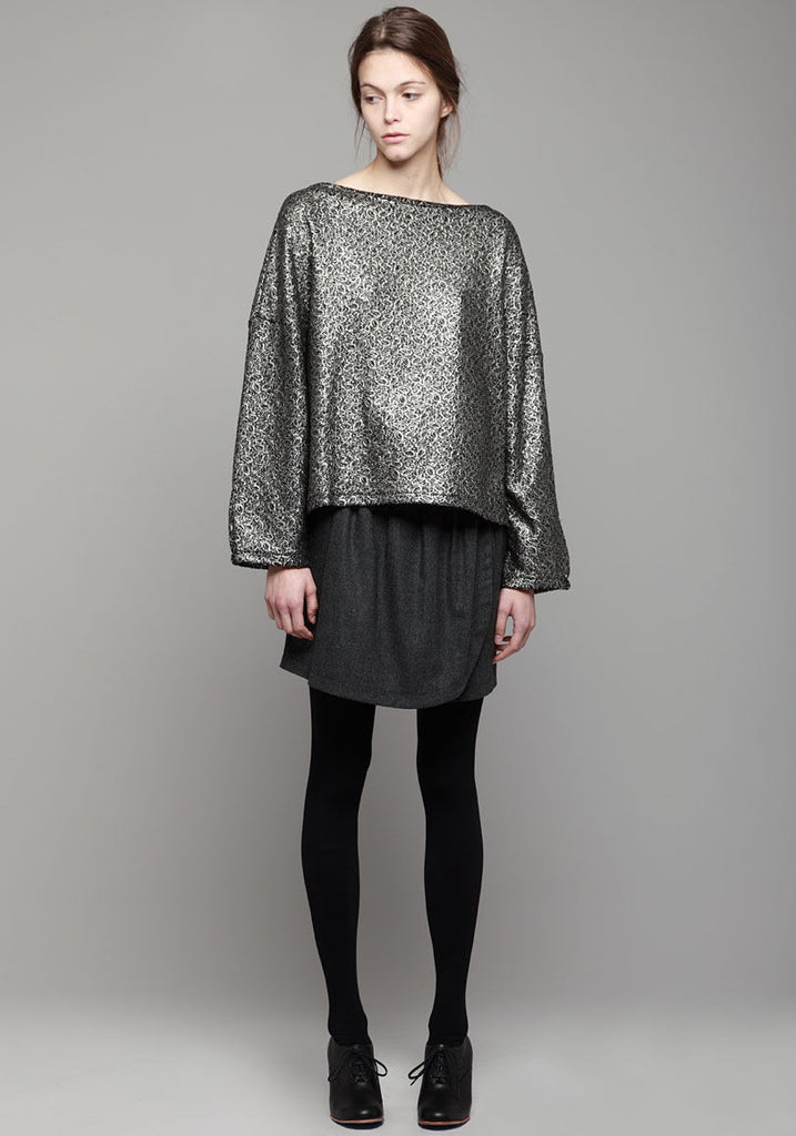 Chevron Flannel Skirt