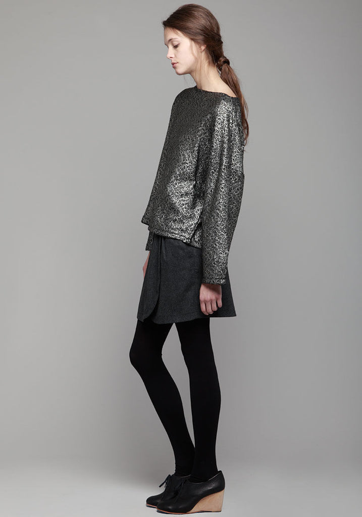 Chevron Flannel Skirt