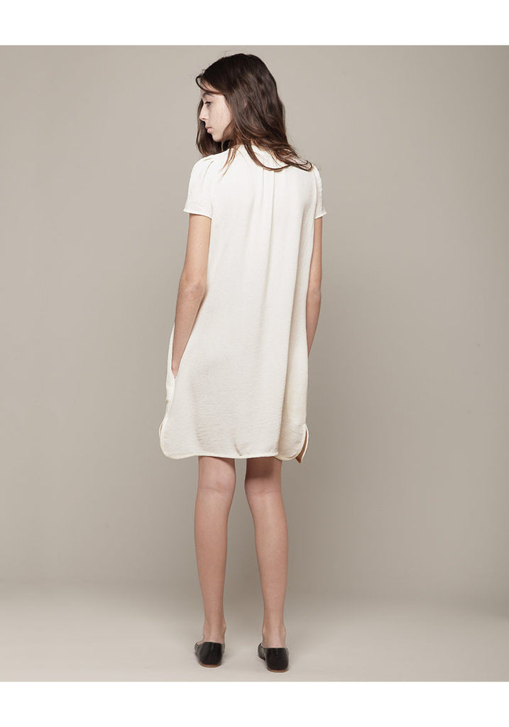 Crepe Henley Dress