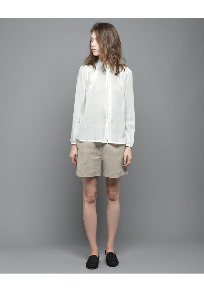 Crinkled Voile Blouse