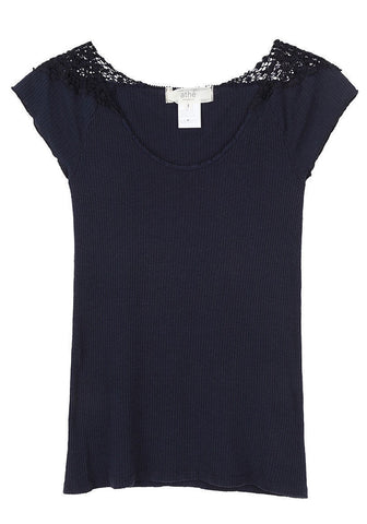 Crochet Lace Rib Top