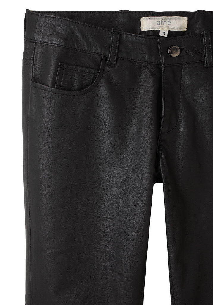 Cropped Leather Pant