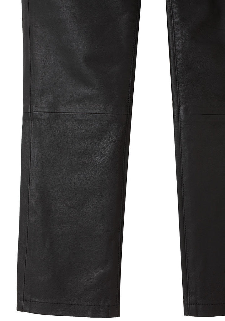 Cropped Leather Pant