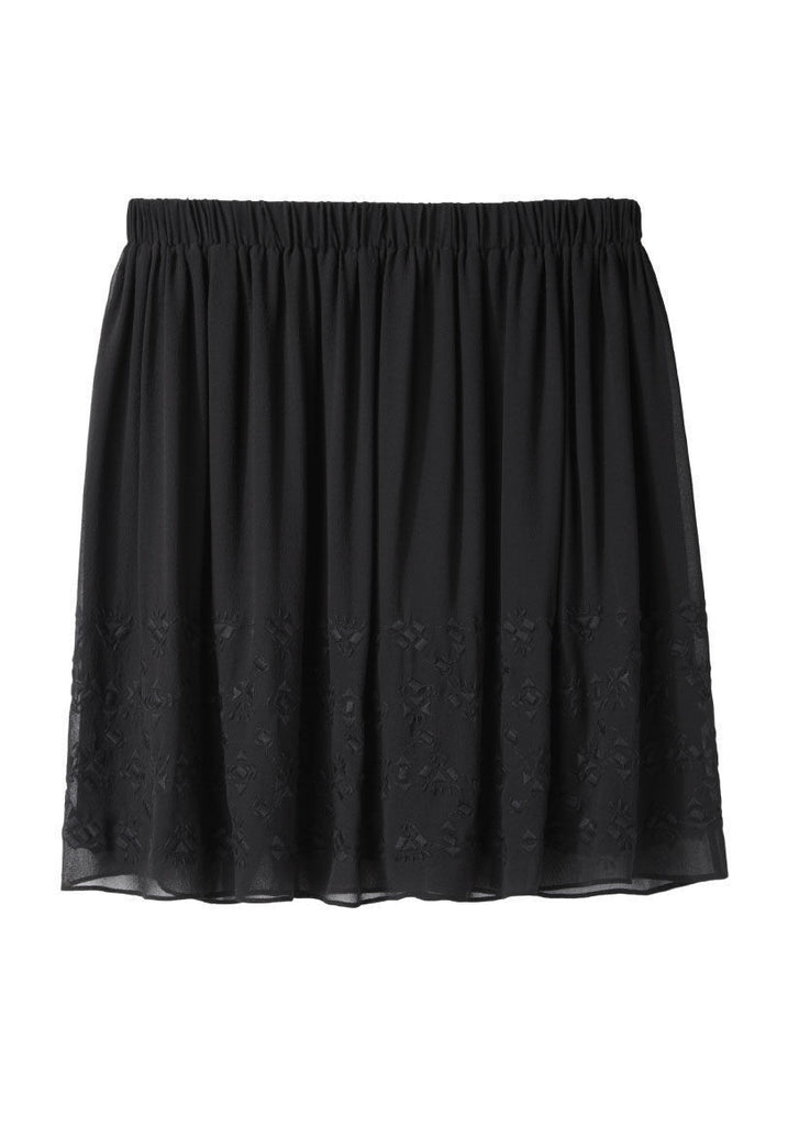 Embroidered Chiffon Skirt - RTV