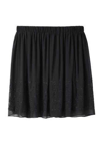 Embroidered Chiffon Skirt - RTV