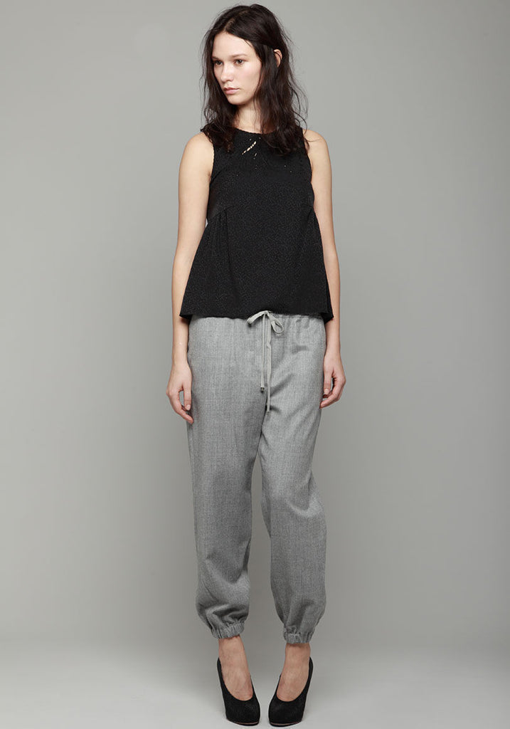 Embroidered Jacquard Top